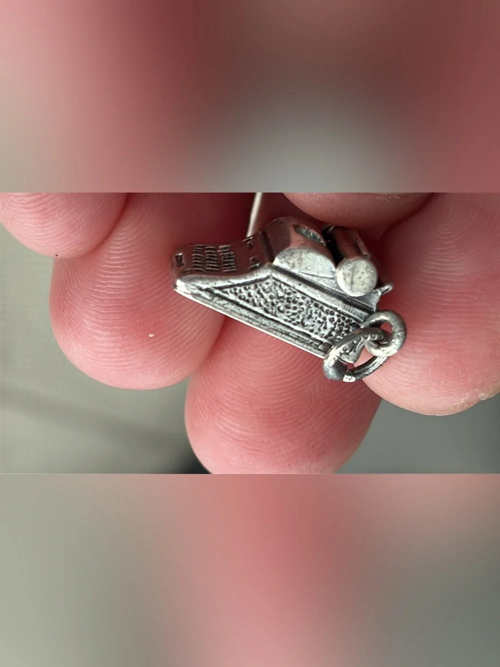 Vintage Danecraft Sterling Silver Type Writer Charm